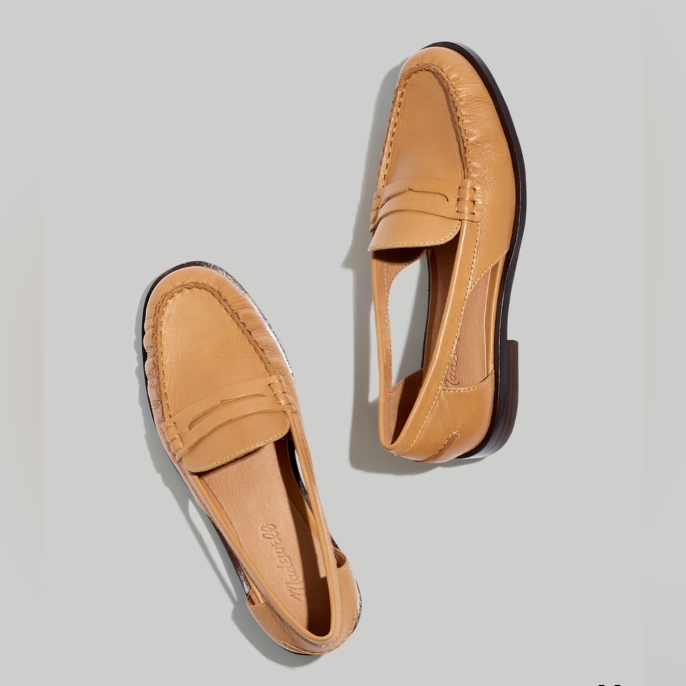 Madewell The Nye Cutout Loafer in Desert Camel Sz 9.5